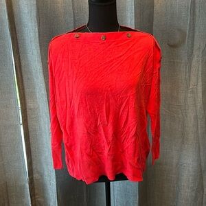 Red Orange J. Crew Sweater